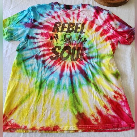 Custom Tie Dye Rebel Soul Tee - Picture 3 of 4